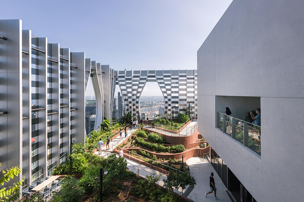 capitaspring a tower housing rainforests designed by cra carlo ratti associati and big opens in singapore 8